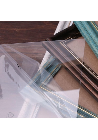 Tavuskuşu Mavisi Retro Tarzı Ev Fotoğraf Çerçevesi Masaüstü Süsleri Resim Çerçevesi Dekoratif Arka Plan Duvar 8.9x12.7cm