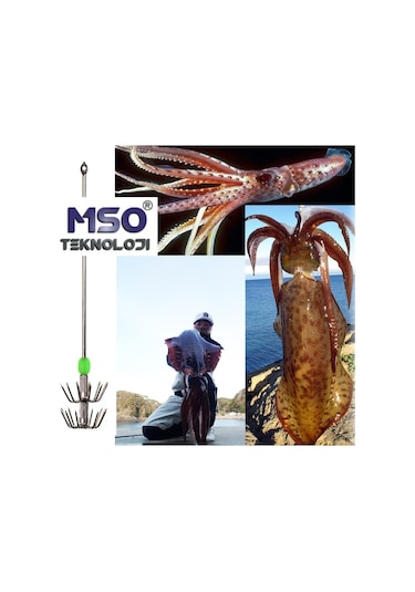 MSO Paslanmaz Çelik Saplamalı Çiftli Büyük Kalamar Zoka