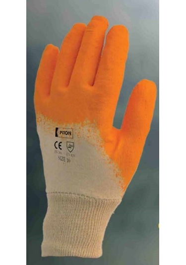Piton Latex Iş Güvenliği Eldiveni - 10 Numara -