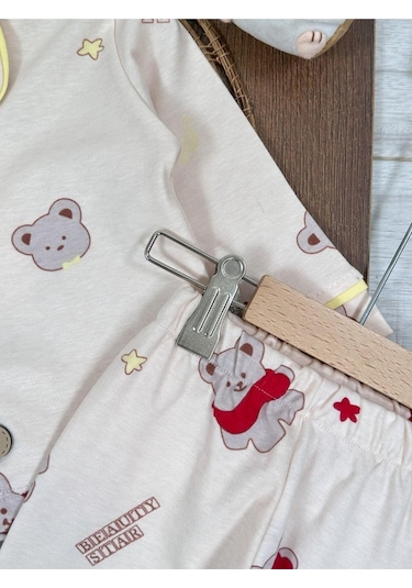 Bebek Ve Çocuk Pijama Takımı 4bb2 Bej