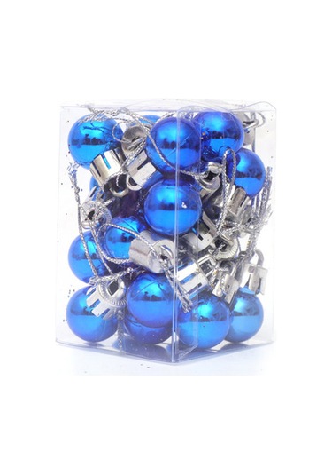 Wezone 24 Adet Kırılmaz Parlak Noel Topu Süsleme Seti - Ev, Ofis Ve Parti Dekorasyonu İçin Mavi