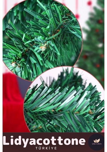 Noel Paketi Kutu Süsleme Seti Yılbaşı Çam Ağacı Renkli Işığı Yeni Yıl Dekorasyon Kutlama 90cm 80 Dal Standart