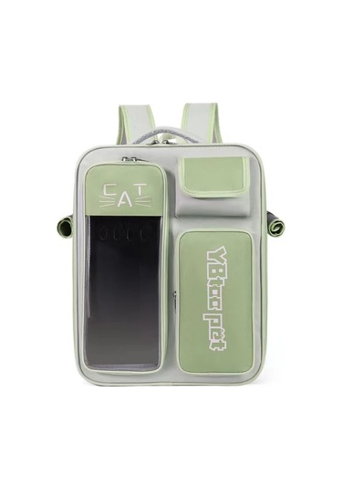 Açık Tasarımlı Seyahat Kedisi Sırt Çantası-g Yeşil