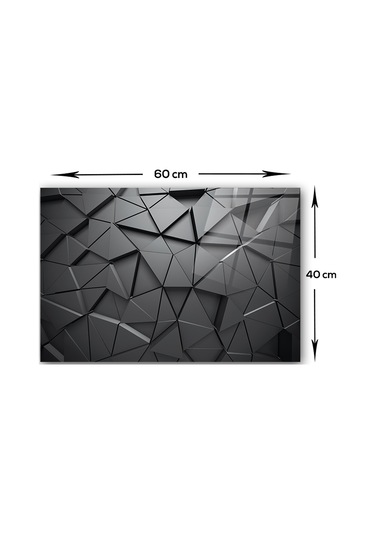 Decorita Antrasit Kristal | Cam Ocak Arkası Koruyucu |40cm x 60cm