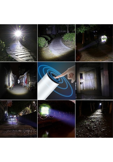 Soulader Kompakt Usb Şarjlı El Feneri, 600mah Pil Ömrü, Zoom Özellikli Mini Kamp Lambası, Taşınabilir Aydınlatma, Seyahat Ve Acil Durumlar İçin Pratik Fener Siyah