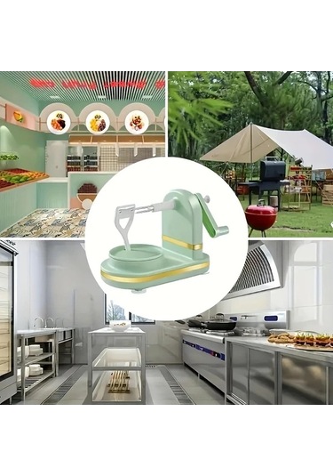 Honeybeeshop Derin Yeşil 1 Adet Manuel Soyacak Armut Patates Elma İçin Ideal Mutfak Aleti Koyu Yeşil