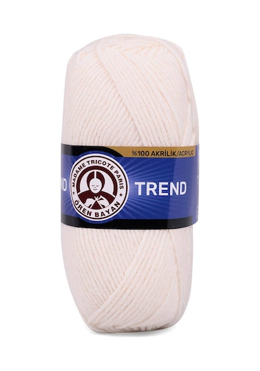 Ören Bayan Trend El Örgü İpi Krem 004
