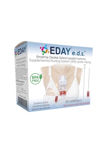 Eday Eds Emzirme Destek Sistemi Yedek Hortum (20 Adet)