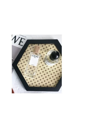 El Işi Ahşap Tahıl Rattan Tepsi Masaüstü Organizatör Dekor Aksesuarları Depolama Tepsisi Nordic Stil Ev Mutfak Depolama Tepsisi Depolama Tepsileri Altıgen Ahşap - Gri