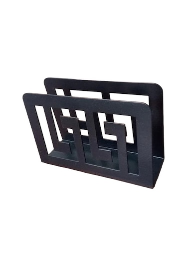 Glare Peçetelik Motif Mat Siyah Çok Renkli