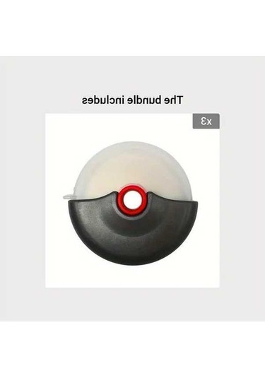 Trendooze Sunshine022 Kırmızı 3lü Çıkarılabilir Pizza Kesici Seti Yıkanabilir Kırmızı 3 Kırmızı