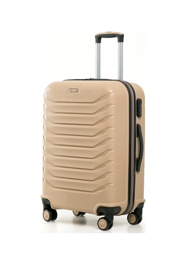 Yefa Pp Polipropilen Kırılmaz Orta Boy Valiz Altın