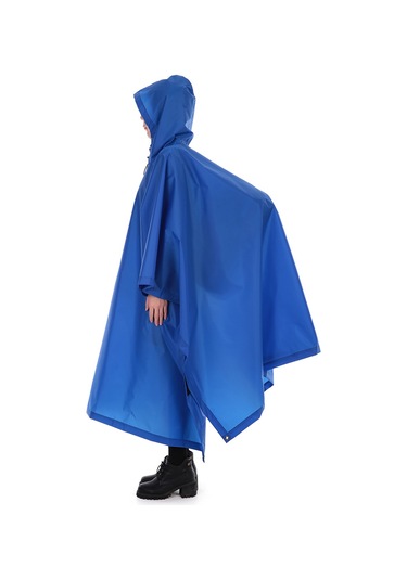 Leezsing 210d Poliester Çok Amaçlı Yağmurluk - Pu8000mm Su Geçirmez, Kamp Matı/sun Shelter İçin Uygun, Hafif Ve Taşınabilir Mavi Mavi