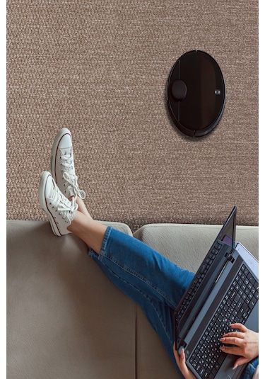 Tm-01 Sisal Jut Hasır Model Tek Renk Dokuma Yıkanabilir Toz Vermez Halı Krem Hasır