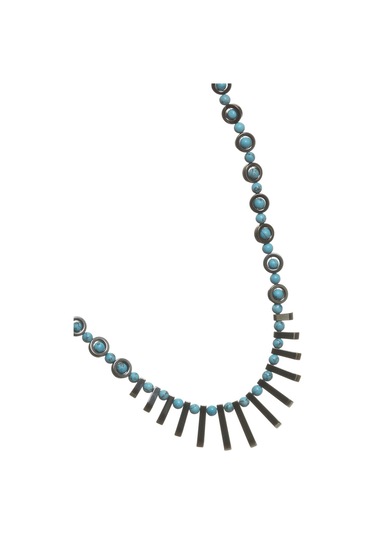 Labalaba Erkek Doğaltaş El Yapımı Tasarım Kolye Siyah