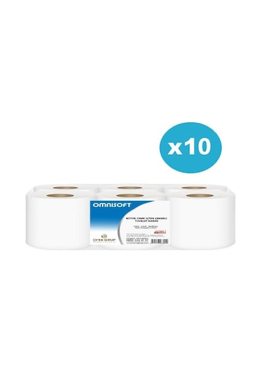 Omnisoft Büyük İçten Çekmeli Cimri Tuvalet Kağıdı 10 x 6'lı