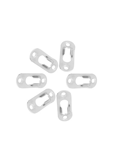 Tenfowee Gümüş Metal Tablo Aydınlatıcı Askısı - 1.5mm Kalınlık, Gizli Tasarım, 40 Adet/paket Diğer