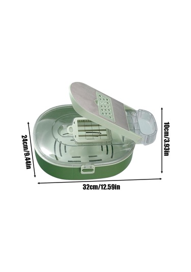 Suntek Patates, Sarımsak, Salatalık Için Pratik Sebze Doğrayıcı Yeşil