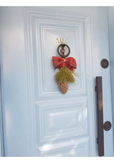 Bukosh3 'lü Kozalak Kapı Süsü Ev Dekoru Yılbaşı Süsü Hediyelik