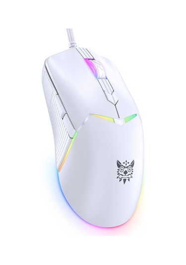 Onıkuma Cw929 Rgb 6400dpı Kablolu Fare Beyaz Diğer