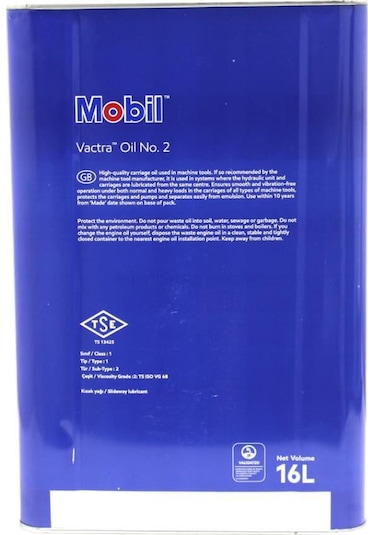 Mobil Vactra Oil No:2 Yüksek Performanslı Kızak Yağı 16 L