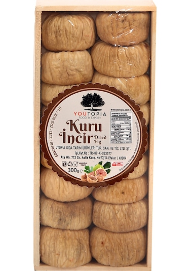 Youtopia Kuru İncir Ahşap Kutu 300 G