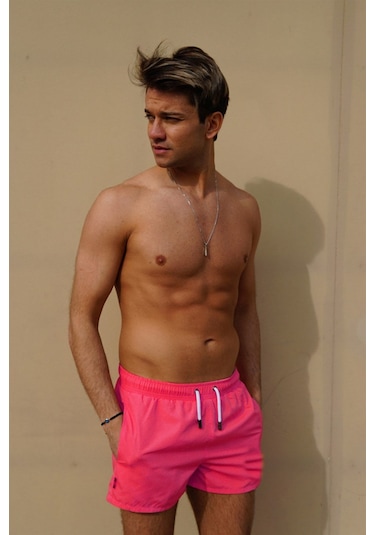Miami Beach Pembe Mini Boy Erkek Deniz Ve Havuz Şortu Pembe