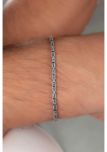 925 Ayar Gümüş Kral Erkek Bileklik