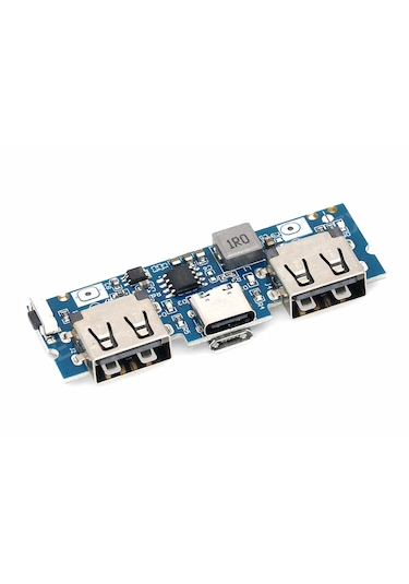 Powerbank Devresi 5v 2.4a Dual Usb Çıkış Type C Micro Usb Giriş