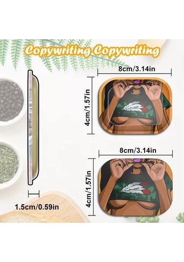 Willowhaven Chest Üst Vücut Desenli Dekoratif Sızdırmaz Kapaklı Metal Tepsi