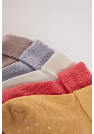 Defacto Kız Bebek Dikişsiz 5li Pamuklu Uzun Çorap C4291a5nskr1 Çok Renkli Defacto Kız Bebek Dikişsiz 5li Pamuklu Uzun Çorap C4291a5nskr1 Çok Renkli