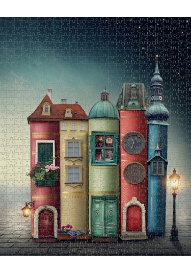 Nova 1000 Parça Geceyi Aydınlatan Kitaplar Puzzle - Elena Schweit