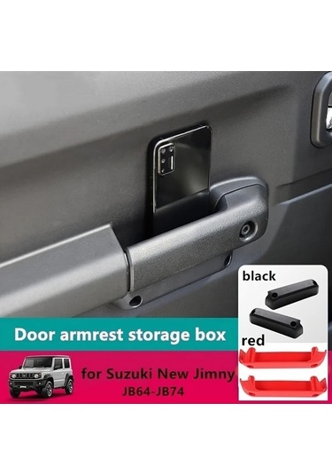 Trendooze Suzuki Jimny 2019+ Kapı Kolcuğu Saklama Kutusu Siyah Abs, 2 Adet Siyah