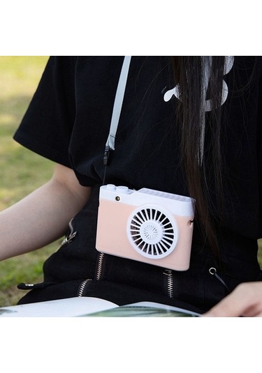 Taşınabilir Mini Usb Şarj Kamera Fan Asılı Boyun Küçük Fan 4280 Mavi Yok Boyun Buharsız 100 Adetten Az