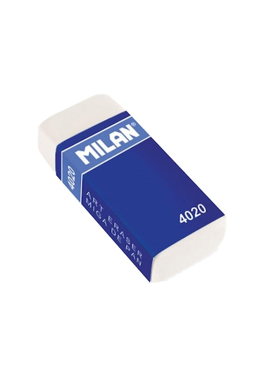 Milan Soft Synthetic 4020 Beyaz Tekli Silgi