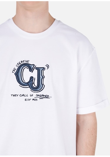 Colins Beyaz Erkek Tshirt K.kol Cl1071732 Q1.v1 Wht Beyaz