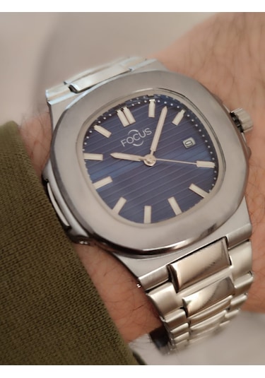 Focus Unisex Çelik Kordon Erkek & Kadın Kol Saati Takvimli 2090