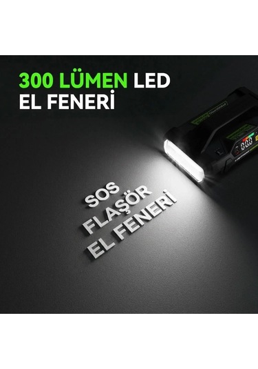 Lokithor Ja3000pro 12v 3000amp Lifepo4 Akıllı Akü + Pompa + + Led Lamba