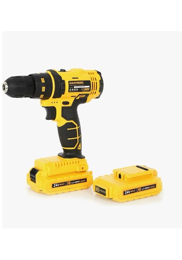 Dawrek 24 Volt Çift Bataryalı Şarjlı Matkap