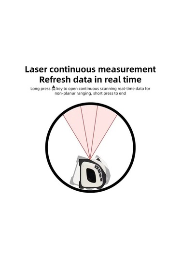Pazly 2'si 1 Arada Dijital Şerit Metre: 40m Lazer Ölçüm + 5m Şerit, 4 Modlu, Taşınabilir, Kullanışlı 40m Lazer Ölçüm Ve 5m Şerit