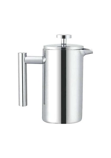 Pazly El Yapımı Paslanmaz Çelik Fransız Basınçlı Çaydanlık Seti 1000ml, 800ml, 350ml, Kahve Dökmeli, Yalıtımlı, Bpa İçermeyen