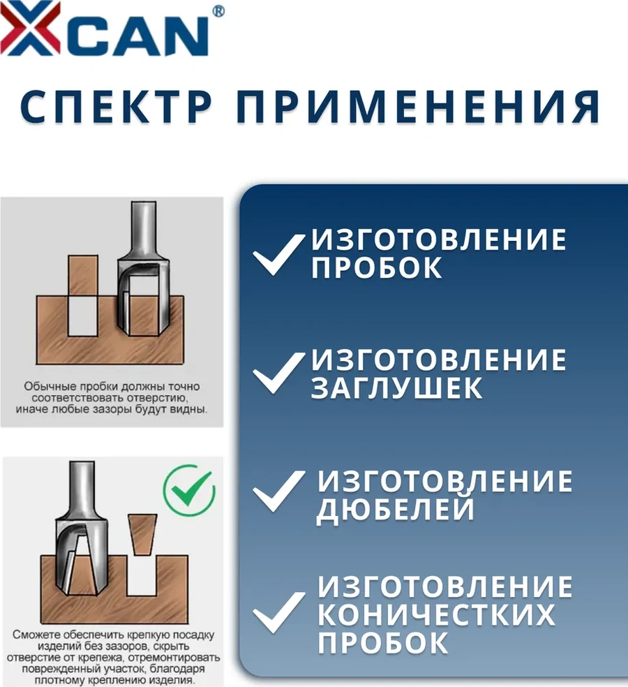 Xcan Tıpa Ve Kapak Yapımı İçin Delme Matkabı, 8 Adet 260068327