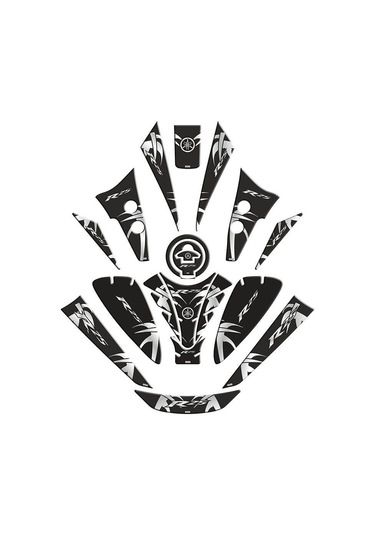 Yamaha R25 2019 - 2024 Uyumlu Tank Pad Set 007 Çok Renkli