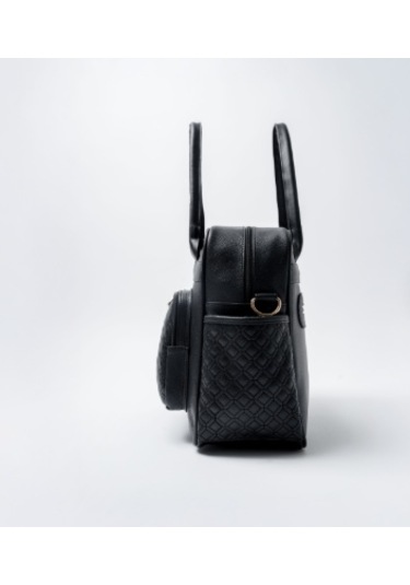 M&y Collection Zelina Deri Bebek Bakım Çantası Siyah-12605 Siyah