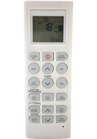 Arçelik Klima Kumandası - Türkçe Tuş Takımlı 1 Adet