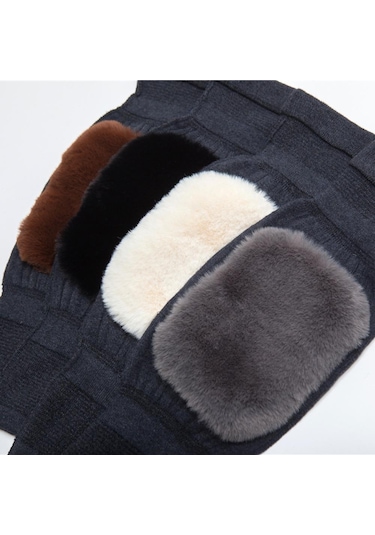 Sıcak Kış Dizlik Soğuk Geçirmez Kalınlaşmak Diz Kol Diz Koruma Koruyucu Yün Dizlik Kadın Erkek