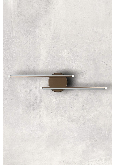 Sare Aplik Kahverengi Gün Işığı Ledli Banyo Mutfak Duvar Aplik Kahverengi