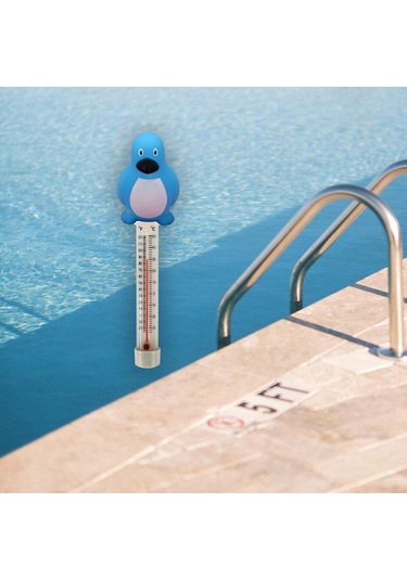 Homyl Banyo Gölet Için Havuzlar Yüzer Su Termometre Penguen