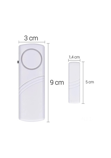 Xindoker 4 Adet Kablosuz Pencere Kapı Alarmı - Manyetik Tetikleme - 100 Db Güvenli Uyarı Sistemi - Ev Giriş Koruma Cihazı