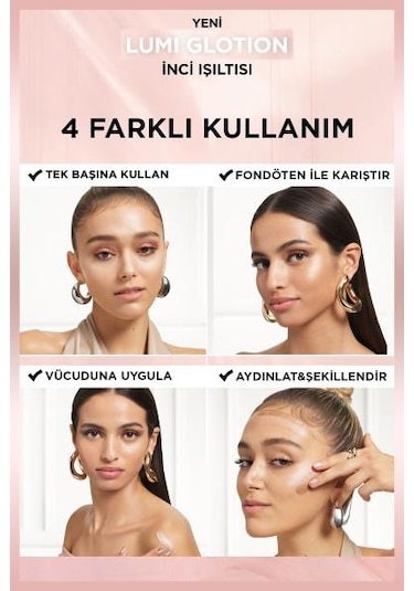 L'Oréal Paris Glotion All-In-One Doğal Işıltı Kapatıcı 904 Deep Glow